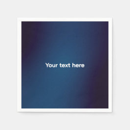 Dunkelblaues Abstraktes Muster | Füge Text hinzu Serviette