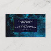 Dunkelblaues abstraktes visitenkarte (Rückseite)