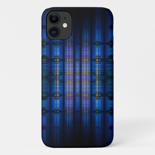 Dunkelblaues Blindmuster Case-Mate iPhone Hülle (Rückseite)