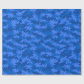 Dunkelblaues Digital-Tarnungs-Packpapier Geschenkpapier (Flach)