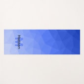 Dunkelblaues Gefälle geometrisches Maschenmuster M Yogamatte (Vorderseite (Horizontal))