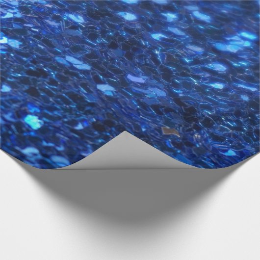 Dunkelblaues Glitzer-Verpackungs-Papier Geschenkpapier (Ecke)