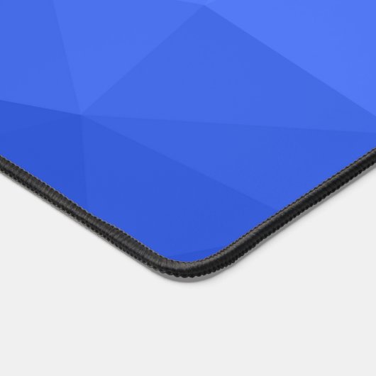 Dunkelblaues Gradient Geometric Mesh Pattern Monog Schreibtischunterlage (Ecke)