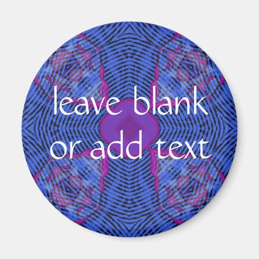 dunkelblaues Kreuz Magnet (Vorne)