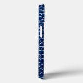 Dunkelblaues Ledermuster Case-Mate iPhone Hülle (Rückseite / Rechts)