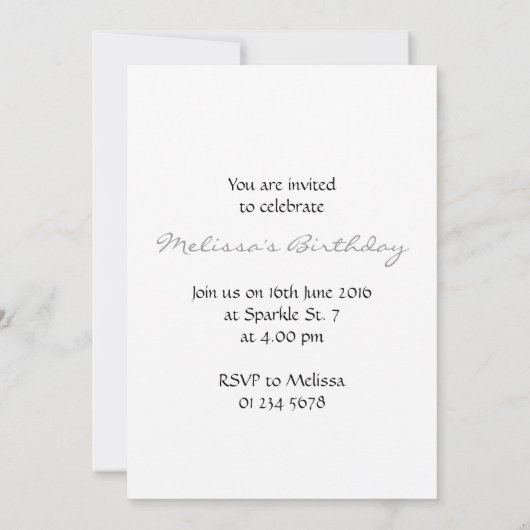 Dunkelblaues Meerwasser Monogram Einladung (Rückseite)