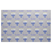 Dunkelblaues Menorah Imitat-silbernes Handwerk Stoff (Fat Quarter (45,7 x 55,9 cm))