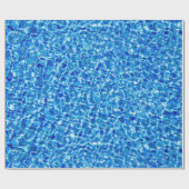 Dunkelblaues mit Ziegeln gedecktes Wasser Geschenkpapier (Flach)