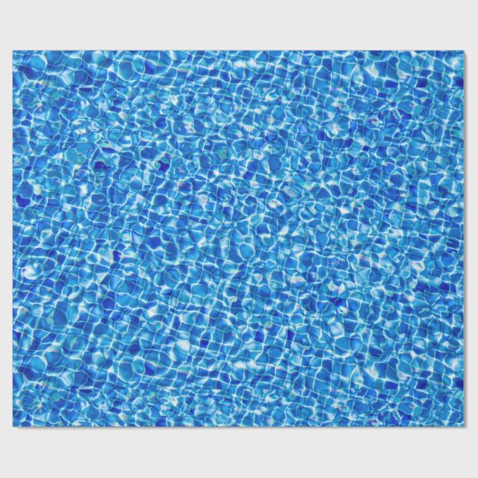 Dunkelblaues mit Ziegeln gedecktes Wasser Geschenkpapier (Flach)