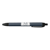 Dunkelblaues Muster - das Monogramm der noblen Kugelschreiber (Unterseite)