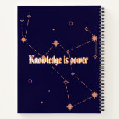 Dunkelblaues Notebook (Notebook mit Weltraumtechni Notizblock (Rückseite)