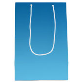 Dunkelblaues Ombre Mittlere Geschenktüte (Rückseite)