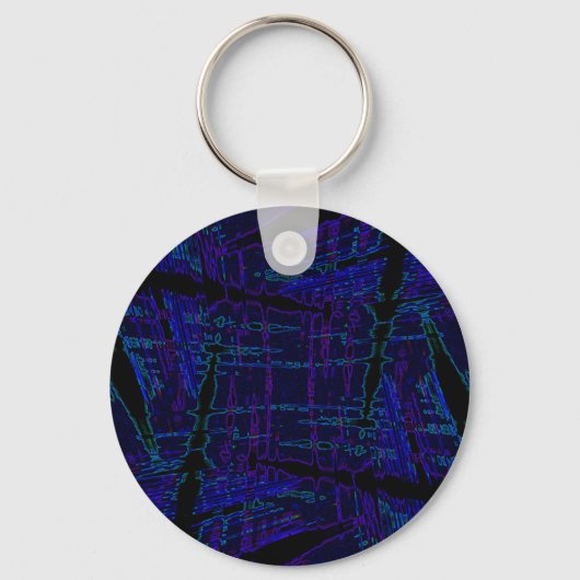 Dunkelblaues Streifen Schlüsselanhänger (Vorderseite)