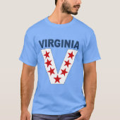 Dunkelblaues T-Shirt Caroline VIRGINIA VICTORY (Vorderseite)