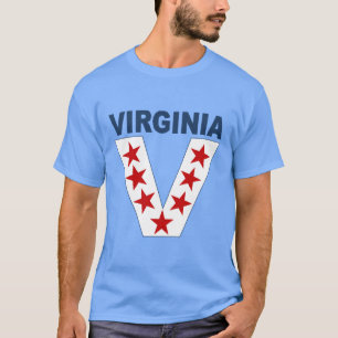 Dunkelblaues T-Shirt Caroline VIRGINIA VICTORY