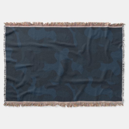 Dunkelblaues Tarnmuster Abstract Decke (Vorderseite)