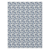 Dunkelblaues Toilpferd nahtlos Tischdecke (Vorderseite)