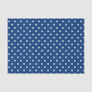 Dunkelblaues Tupfen-Baby-Geschenk Seidenpapier