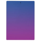 "Dunkelblaues und lila Ombre" Klemmbrett (Rückseite)