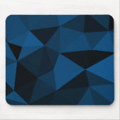 Dunkelblaues und schwarzes geometrisches Maschenmu Mousepad (Vorne)