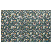 Dunkelblaues Vintage-Gartenblumenmuster Stoff (Fat Quarter (45,7 x 55,9 cm))