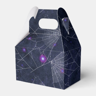 Dunkelblaues Vintage-Grunge-Halloween Geschenkschachtel