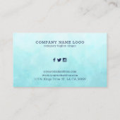 Dunkelblaues Vintages Segelboot Visitenkarte (Rückseite)