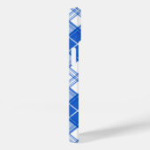 Dunkelblaues weißes Tartan Muster yxm0uat9 diagona Case-Mate iPhone Hülle (Rückseite / Rechts)