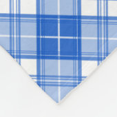 Dunkelblaues weißes Tartan Muster yxm0uat9 diagona Fleecedecke (Ecke)