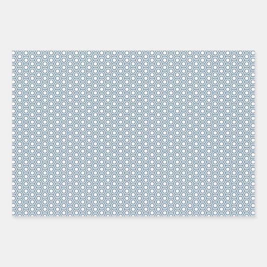 Dunkelblaues Wrapping Paper Set Geschenkpapier Set (Vorderseite 3)