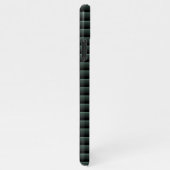 Dunkelblaugrüne industrielle Imitate aus Edelstahl iPhone Hülle (Rechte Seite)