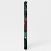 Dunkelblaugrünes Rosa Lila Milchstraßengalaxie iPhone Hülle (Rechte Seite)