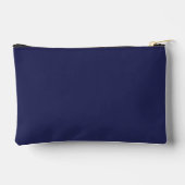 Dunkelblaurosa Zickzack Zubehörtasche (Rückseite)