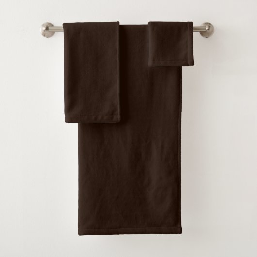 Dunkelbraun Badhandtuch Set (Insitu)