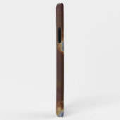 Dunkelbraun Beige Grau Blau Geode Marmor Kunst Case-Mate iPhone Hülle (Hinten/Rechts)