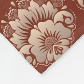 Dunkelbraun Fleecedecke (Ecke)