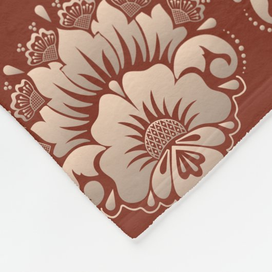 Dunkelbraun Fleecedecke (Ecke)