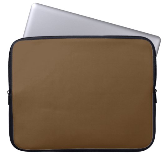 Dunkelbraun-Laptop-Sieb Laptopschutzhülle (Vorderseite)