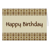 Dunkelbraun mit goldenem Muster (Vorderseite (Horizontal))