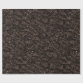 Dunkelbraun Reiche Glitterstruktur Geschenkpapier (Flach)
