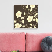 Dunkelbraun und Creme Leinwanddruck (Insitu (Wohnzimmer))