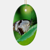 Dunkelbraun und Grauschmetterling Keramikornament (Rechts)