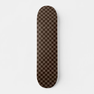 Dunkelbraun und Quincy-Schachbrett Skateboard