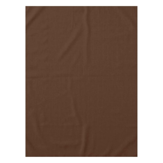 Dunkelbraune, feste Farbtablette Tischdecke (Vorderseite)
