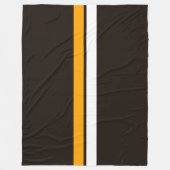 Dunkelbraune, hellgelbe Streifen Fleecedecke (Vorderseite)