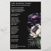 Dunkelbraune Hochzeitsfeier (Rückseite)