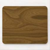 Dunkelbraune Holzplatte Mousepad (Vorne)