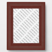 Dunkelbraune Holzrahmen-Bilder hinzufügen Foto-Pla Fotoplatte (Vorderseite)