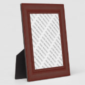 Dunkelbraune Holzrahmen-Bilder hinzufügen Foto-Pla Fotoplatte (Seite)