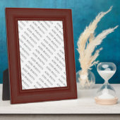 Dunkelbraune Holzrahmen-Bilder hinzufügen Foto-Pla Fotoplatte (Seite)